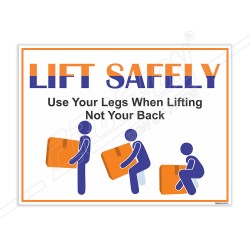 Safe Lifting Material Handling Safety Posters| Protector FireSafety