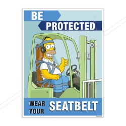 Wear Safety Belt Material Handling Safety Posters| Protector FireSafety