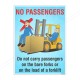 No Passengers Material Handling Safety Posters