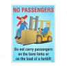 No Passengers Material Handling Safety Posters| Protector FireSafety