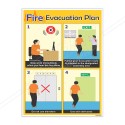 Fire Evacuation Plan Fire Safety Posters| Protector FireSafety