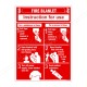 How To Use Fire Blanket Fire Safety Posters