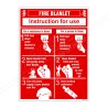 How To Use Fire Blanket Fire Safety Posters| Protector FireSafety