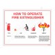How To Operate Fire Extinguisher Fire Safety Posters