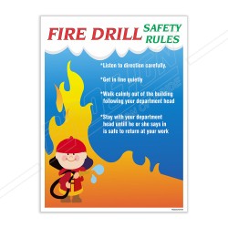 Fire Drill Safety Posters| Protector FireSafety