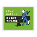 Clean Work Area Good House Keeping Posters| Protector FireSafety