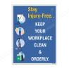 Keep Your Workplace Clean House Keeping Posters| Protector FireSafety