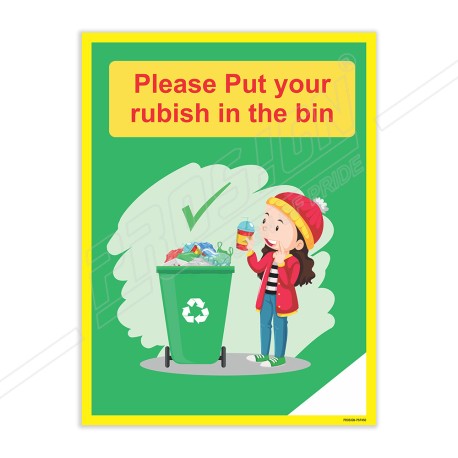 Use Dustbin Good House Keeping Posters| Protector FireSafety