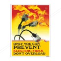 Electrical Overload Electrical Safety Posters| Protector FireSafety