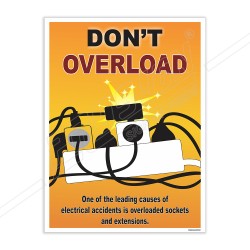 Don't Overload Electrical Safety Posters| Protector FireSafety