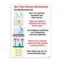 5 Key to Stay Safe Electrical Safety Posters| Protector FireSafety