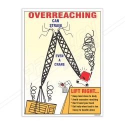 Overreaching Crane Safety Posters| Protector FireSafety