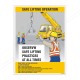 Safe Lifting Operation Crane Safety Posters