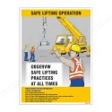 Safe Lifting Operation Crane Safety Posters| Protector FireSafety