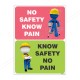 Know Safety No Pain Personal Safety Posters