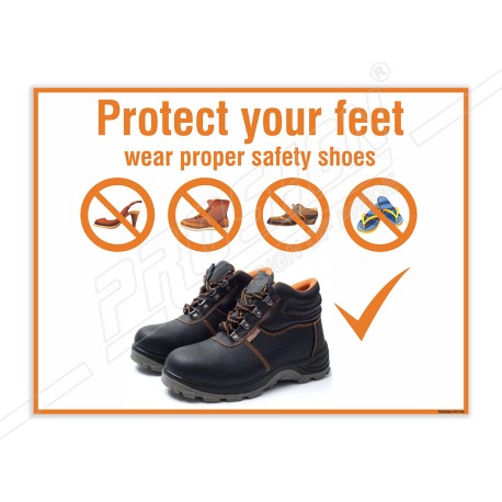 Protect Your Feet Personal Safety Posters| Protector FireSafety