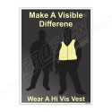 Wear High Vis Vest Personal Safety Posters| Protector FireSafety