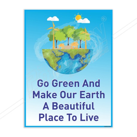 Go Green Environmental Safety Posters| Protector FireSafety