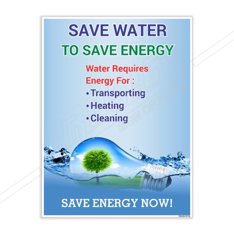 Save Water Environmental Safety Posters| Protector FireSafety