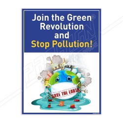 Stop Pollution Environmental Safety Posters| Protector FireSafety