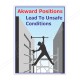 Lead To Unsafe Condition Fall Safety Posters