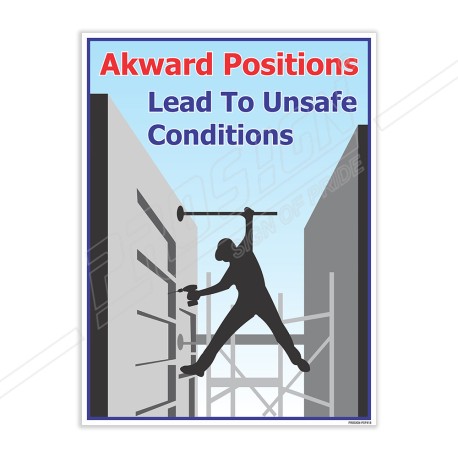 Lead To Unsafe Condition Fall Safety Posters| Protector FireSafety