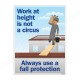 Use Safety Belt At work Height Fall Safety Posters