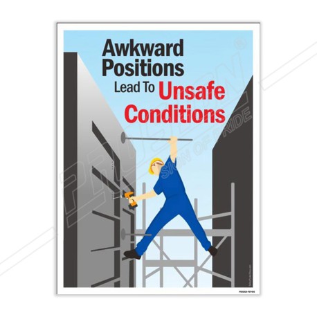 Lead To Unsafe Condition Fall Safety Posters| Protector FireSafety