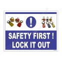 Safety First Lockout Tagout Safety Posters| Protector FireSafety