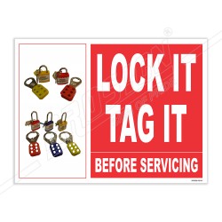 Lock It Tag It Lockout Tagout Safety Posters| Protector FireSafety