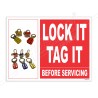 Lock It Tag It Lockout Tagout Safety Posters| Protector FireSafety