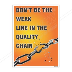 Quality Chain Safety Posters| Protector FireSafety