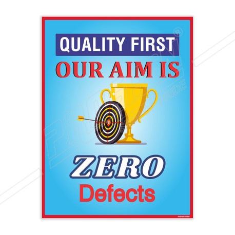 Our Aim Is Zero Accident Quality Safety Gujrati Posters| Protector FireSafety