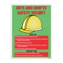 Do's And Don'ts Of Wear Helmet Safety Posters| Protector FireSafety