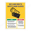 Do's And Don'ts Of Wear Gloves Safety Posters| Protector FireSafety