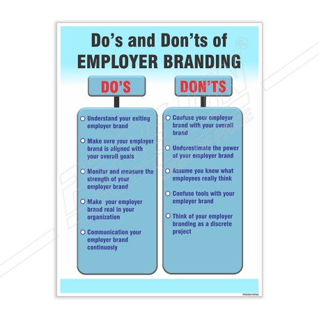 Do's And Don'ts Of Employer Branding Safety Posters| Protector FireSafety