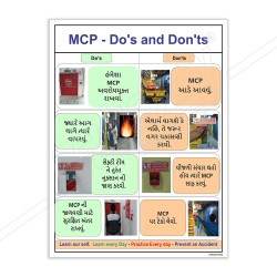 Do's And Don'ts Of MCP Gujrati Safety Posters| Protector FireSafety