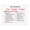 Do's And Don'ts Of Tower Crane Safety Posters| Protector FireSafety