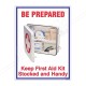 Keep First Aid Kit Stocked And Handy First Aid Safety Posters