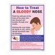 Bloody Nose First Aid Safety Posters