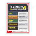 5S For A Lean Workplace 5S Safety Poster| Protector FireSafety