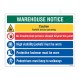 Warehouse Safety Notice Posters