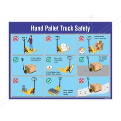 Hand Pallet Truck Material Handling Safety Posters| Protector FireSafety