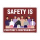 Safety Is Everyone Responsibility Safety Slogan Posters