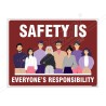 Safety Is Everyone Responsibility Safety Slogan Posters| Protector FireSafety