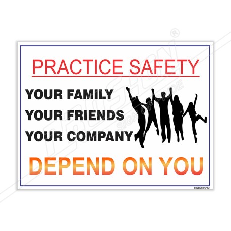 Practice Safety, Safety Slogan Posters| Protector FireSafety