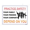 Practice Safety, Safety Slogan Posters| Protector FireSafety