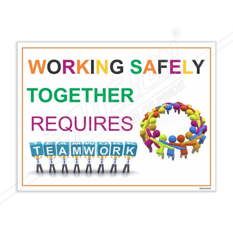 Teamwork Safety Slogan Posters| Protector FireSafety