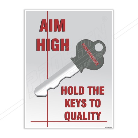 Aim High Safety Slogan Posters| Protector FireSafety