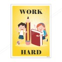 Work Hard Safety Slogan Posters| Protector FireSafety